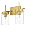 Elegant Lighting Benny 2 light Brass and Clear Bath Sconce - 4 of 4