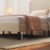 Sapphtopaz Modern Bed Frame with Headboard Metal Platform Bed with Charger Station&Slats Support for Bedroom, No Box Spring Needed, Beige - 2 of 4