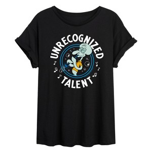 Women's - SpongeBob SquarePants - Unrecognized Talent Oversized Graphic T-Shirt - 1 of 4