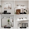 LED Vanity Lights 43in 6-Light Bathroom Fixture Chrome Bath Light Bar - 3 of 4