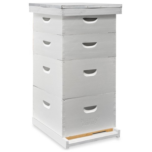 Honey Keeper Beehive Kit Fully Assembled and Painted - 10 Frame Kit, 2 Deep Brood Boxes and 2 Medium Supers - image 1 of 4