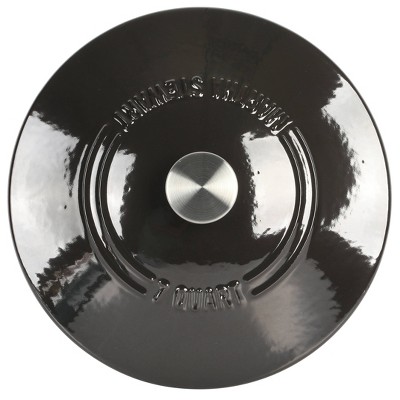 Gunmetal Gray 7qt Enameled Cast Iron Dutch Oven