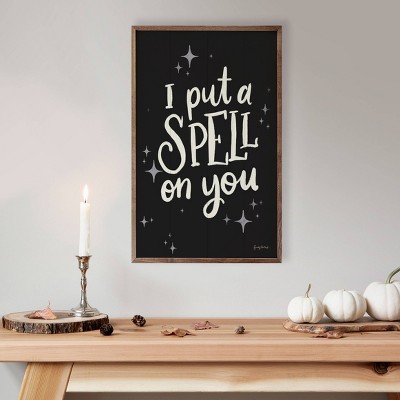 Kendrick Home Sophisticated Spooky III Spell Wall Art Black By Becky Thorns