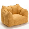 Cesicia 47.2 in-W x 36.2 in-D x 30.7 in-H Beige Chenille Square Bean Bag Sofa Chair - 4 of 4