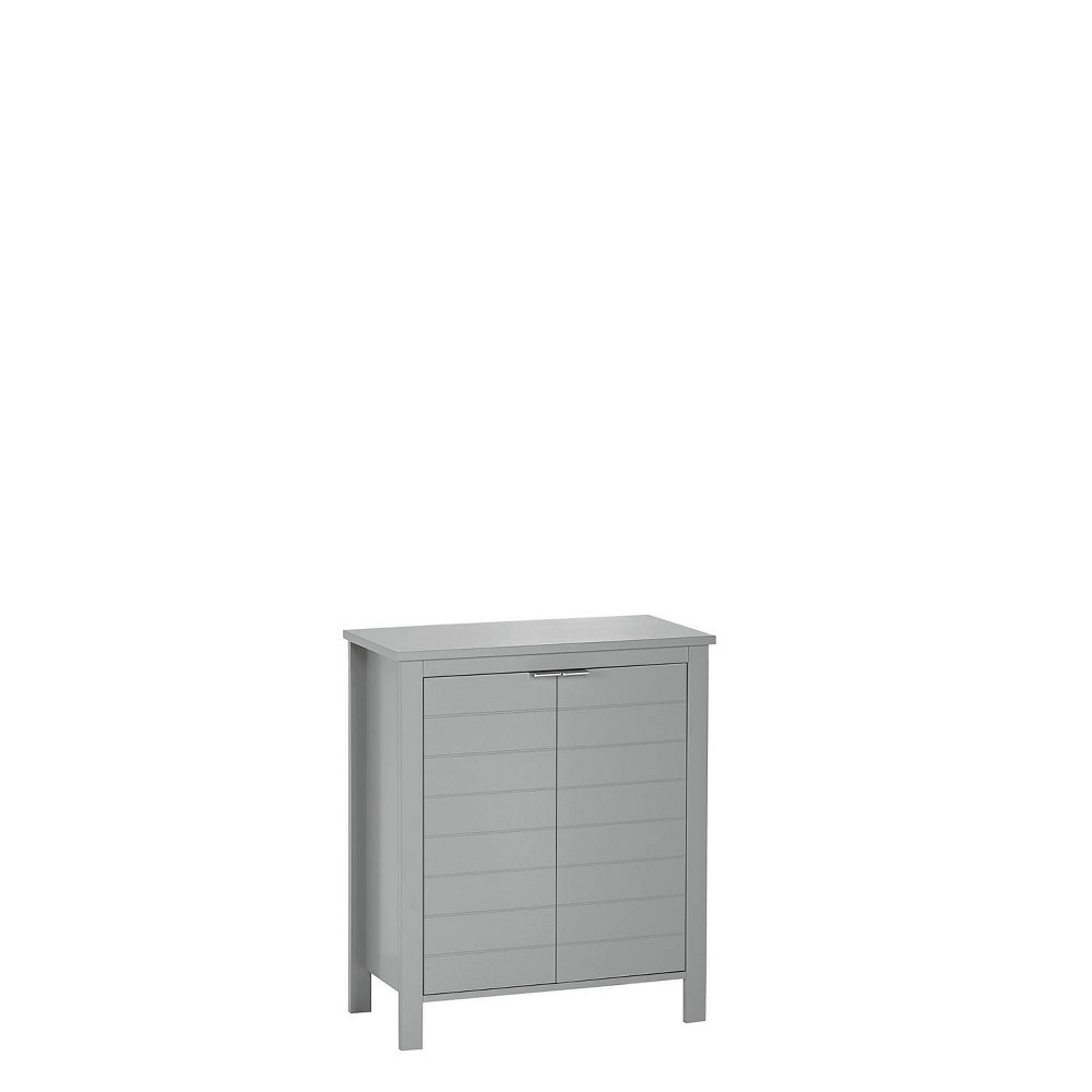 RiverRidge Madison Two-Door Bathroom and Laundry Storage Cabinet with Adjustable Shelf - Gray: MDF Composite Linen Tower