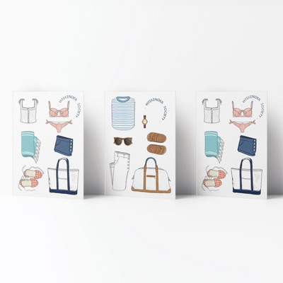 Everyday Greeting Card Pack (3ct) "Gingham Weekender Society" by Ramus & Co