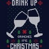 Junior's Design By Humans Drink Up Grinches Ugly Christmas Sweater By shirtpublic T-Shirt - 2 of 3