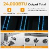 ZAFRO Food Grade Stainless Steel 3-Burner Propane Gas Grill, 24000BTU , Foldable Side Table, Barbecue Grill for Outdoor Cooking, Backyard, Patio - 4 of 4