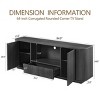 64" Modern TV Stand with Drawer and Shelves, Wooden Media Console Sideboard for Living Room Bedroom Entryway-3irtyhousy - 4 of 4