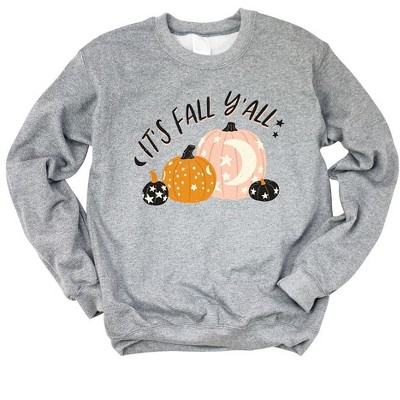Simply Sage Market Women's Graphic Sweatshirt Boho It's Fall Y'all Pumpkins