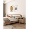 Rattan Nightstand with Charging Station, Boho End Table, Side Table with USB Ports - 4 of 4