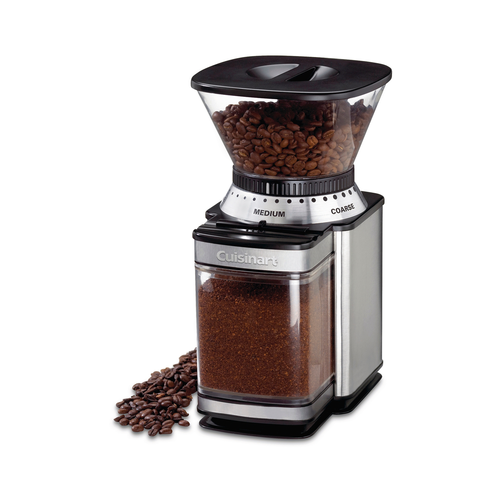 Cuisinart Automatic Burr Mill - Stainless Steel - DBM-8P1: 18 Settings, Electric Coffee Grinder, 32 Cup Capacity, Safety Interlock