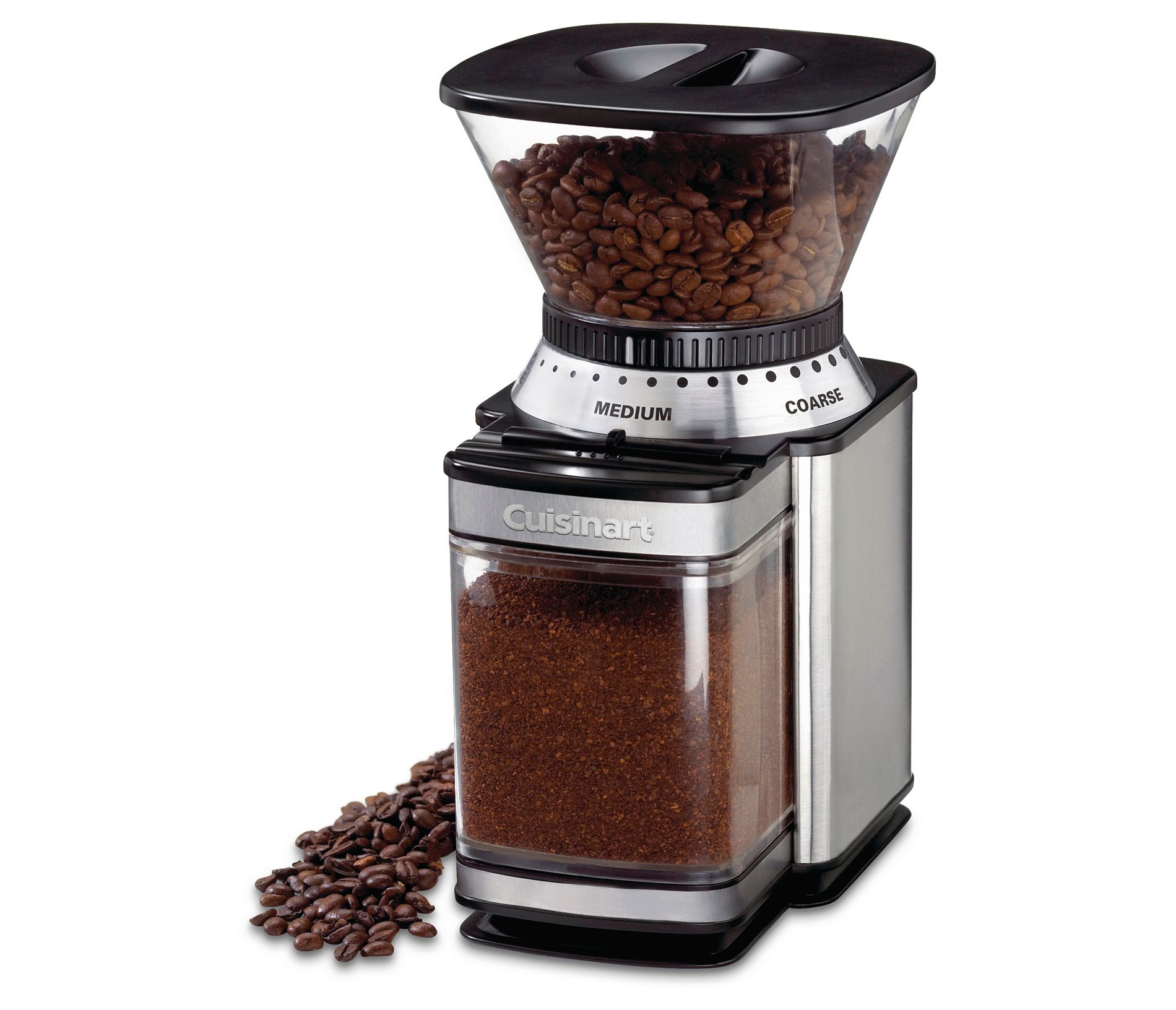 Cuisinart Automatic Burr Mill - Stainless Steel - DBM-8P1: 18 Settings, Electric Coffee Grinder, 32 Cup Capacity, Safety Interlock