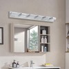 Dolonm Modern Chrome LED Vanity Light, Square Acrylic Lampshades Wall Mount Fixture for Bathroom, Mirror Lighting - 3 of 4