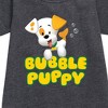 - Bubble Guppies - Bubble Puppy Graphic Short Sleeve Fleece Dress - 2 of 3