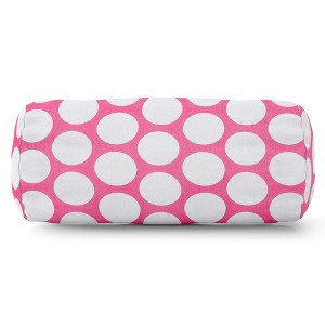 Majestic Home Goods,Bolster Pillow Polka Dot (Large) - 1 of 4