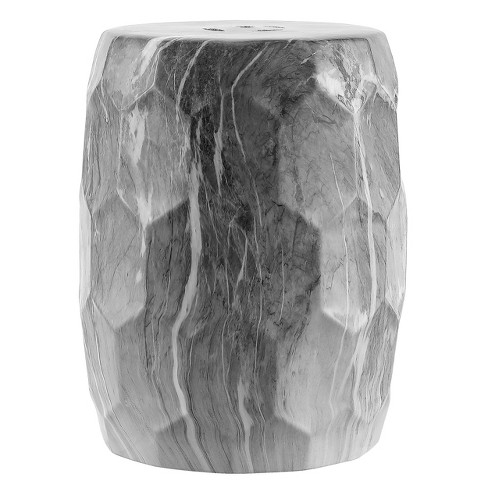 Uttermost Marvel 22896 Marvel Marbled Garden Stool, Jacksonville Furniture  Mart