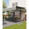 Retractable Awnings for Patio, Manual Patio Awning, Fade and Tear Resistant Fabric,Crank Handle, for Patio, Deck, Garden - 2 of 4