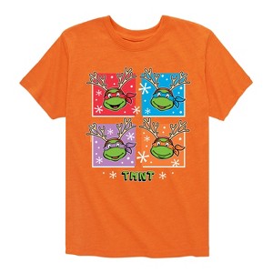 Boys' - Teenage Mutant Ninja Turtles - Reindeer Turtles Short Sleeve Graphic T-Shirt - 1 of 4