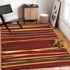 Modern Abstract Area Rug Colorful Throw Carpet Contemporary Area Rugs - 3 of 4