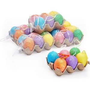 Juvale 36-Pack Sparkling Easter Egg Ornaments Home Decor and DIY Crafts, 3 x 1.75 x 1.75 in - 1 of 4