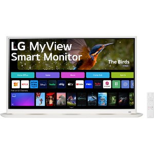 Manufacturer Refurbished LG MyView 32SR70U-W 31.5" 3840 x 2160 4K HDR Smart Monitor (White) - 1 of 4