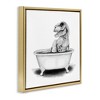 Stupell Industries Funny T-Rex Bathtub Washroom, 25" x 25" - image 3 of 4