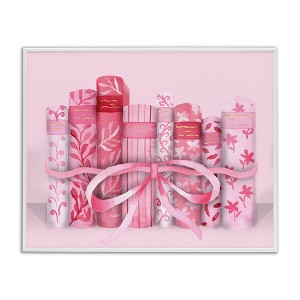 Stupell Industries Pastel Pink Book Lovers Framed Giclee Art, White, 14" x 11" - 1 of 4