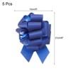 Unique Bargains Personalized Sparkly Gift Wrapping Large Pull Bows for Wedding Baskets 5 Pcs - 2 of 4