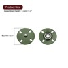 Unique Bargains Alloy Invisible Durable High Hardness Buckle Fasteners Press Studs Buttons 5 Pcs - 2 of 4