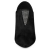 Allegra K Women's Pointy Toe Rhinestones Pull on Stiletto Heel Ankle Booties - 4 of 4