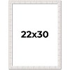 PosterPalooza | Sculpted White Picture Frame - UV Acrylic, Foam Board Backing, Hanging Hardware - 2 of 4