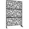 Grungis 76" H×48" W Freestanding Privacy Fence with Rectangle Shape,Outdoor Privacy Screen for Balcony,Patio,Garden - 4 of 4