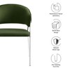 Modway Nella Upholstered Performance Velvet Dining Chair Set of 2 - 3 of 4