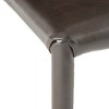 Set of 4 Comstock Bonded Leather Stackable Dining Chair Brown - Christopher Knight Home: Upholstered, Metal Legs, No Assembly Required - 3 of 4