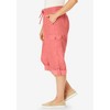 Woman Within Plus Size Petite Convertible Length Cargo Capri/Bermuda - 4 of 4