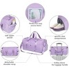 Ladies' luggage bag, gym exercise luggage bag with wet pockets and shoe cabinet, weekend travel bag - 3 of 4