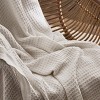 Bedsure | Waffle Weave 100% Cotton Solid Blanket For All Season, Breathable and Soft, Waffle Weave Blanket for Summer Spring, Bed Blanket, Best Gift - 2 of 4
