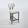 NicBex Modern 26" Bar Stools Set of 2,Soft Padded Counter Height Bar Stools with Metal Legs,Stools for Kitchen Counter for Dining/Island/Bar - 2 of 4