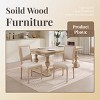 ORRD French Country Dining Chairs (Set of 2) - Upholstered, Square Back, Disassemblable, Beige - 3 of 4