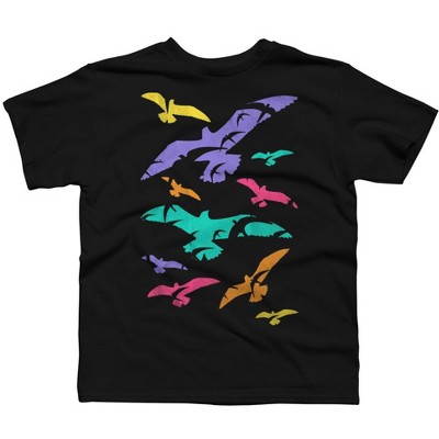 Boy's Design By Humans Birds Flying In Color By Expo T-Shirt