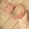 Silicone Baby Bunny Teething Toys - Cute Animal Shaped Teething Relief for 0-6 Months, Easy to Clean Teether Ring - Newborn Essentials - 4 of 4