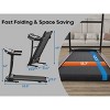 DOMETOUR Folding Treadmill 2.5HP, 7.5MPH, 300LBS, with Pulse Sensor, 3 Inclines, 12 Programs, Quiet Motor for Home Gym Walking/Jogging - 3 of 4