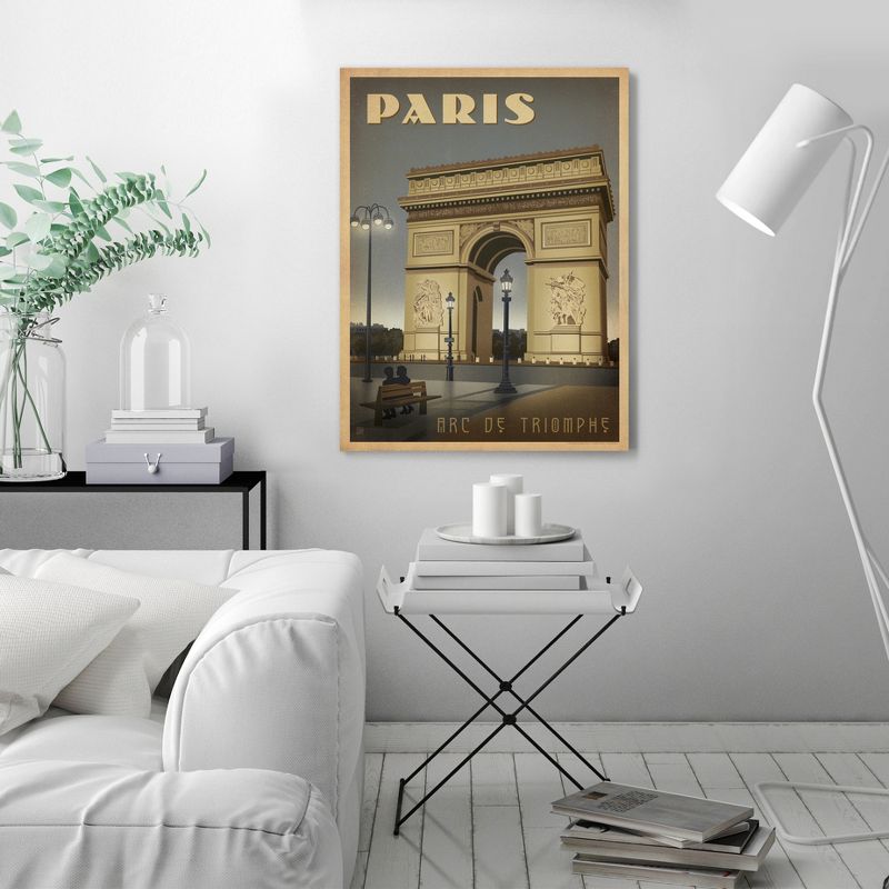 Americanflat Vintage Architecture Wt Paris Arc By Anderson Design Group Unframed Canvas Wall Art, 3 of 7