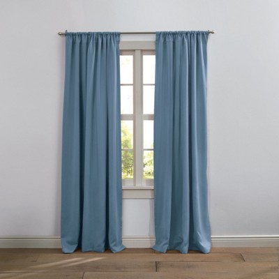 BrylaneHome BH Studio Room-Darkening Rod-Pocket Panel