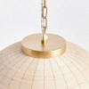Plum & Post 18" x 21.25" Maye Woven Natural Cane Rattan Dome Hanging Kitchen Fixture Pendant - 4 of 4