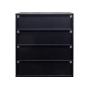 Vynxaria Wooden Stackable Shoe Box with - 4-Tier Shoe Storage Display Case with Glass Door - 4 of 4