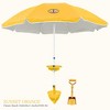 Anchor Works: Classic Beach Umbrella & AnchorONE Kit – Sunset Orange - 7.5ft - 2 of 4