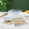 Juvale 50 Pack Greeting Card Storage Box, Clear Gift Boxes for Photos, Favors (4.5x6") - 2 of 4