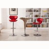 CAVINAS On-Trend Swivel Bar Stools Set of 2,Modern Faux Leather Counter Height Barstools with Chromw Base,21.-30" Adjustable Height - 2 of 4
